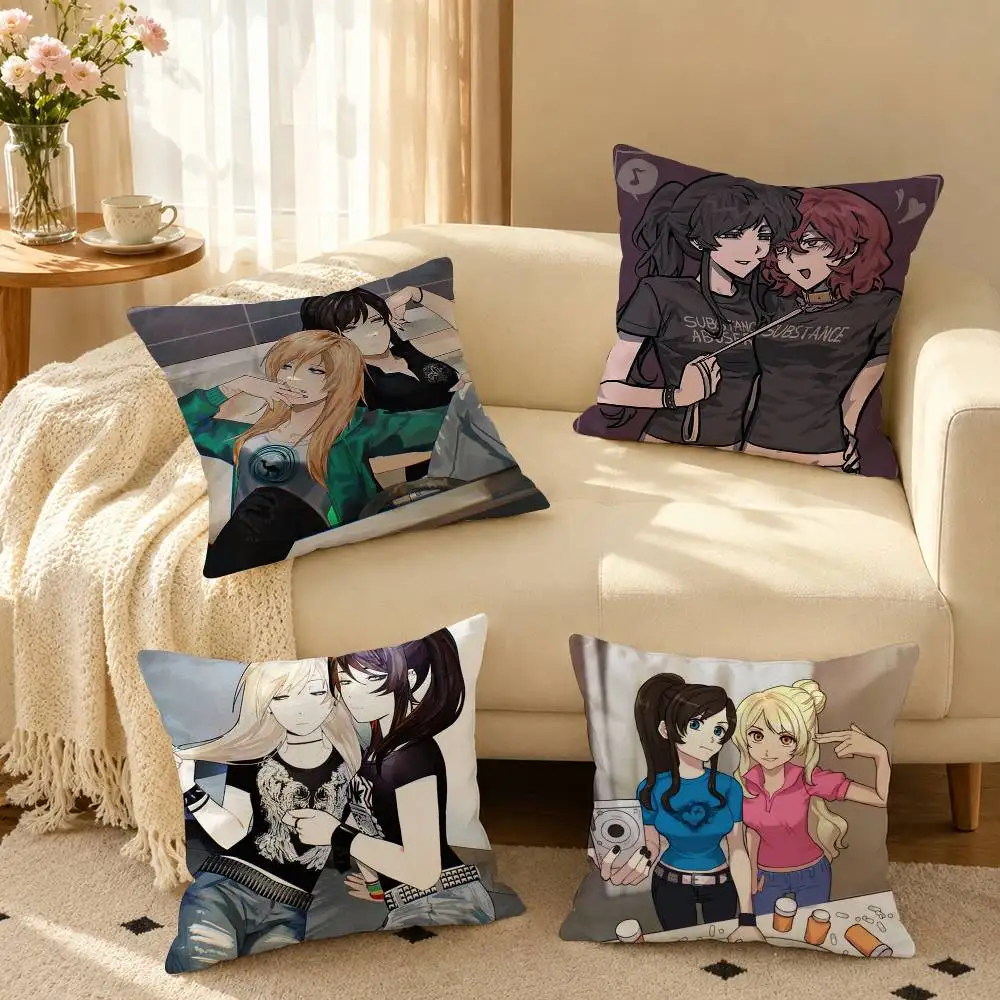 G-Game C-Class of 09  Square Double-Sided printed Pillow Case Bedroom Bedside Pillow Sofa Cushion Cover