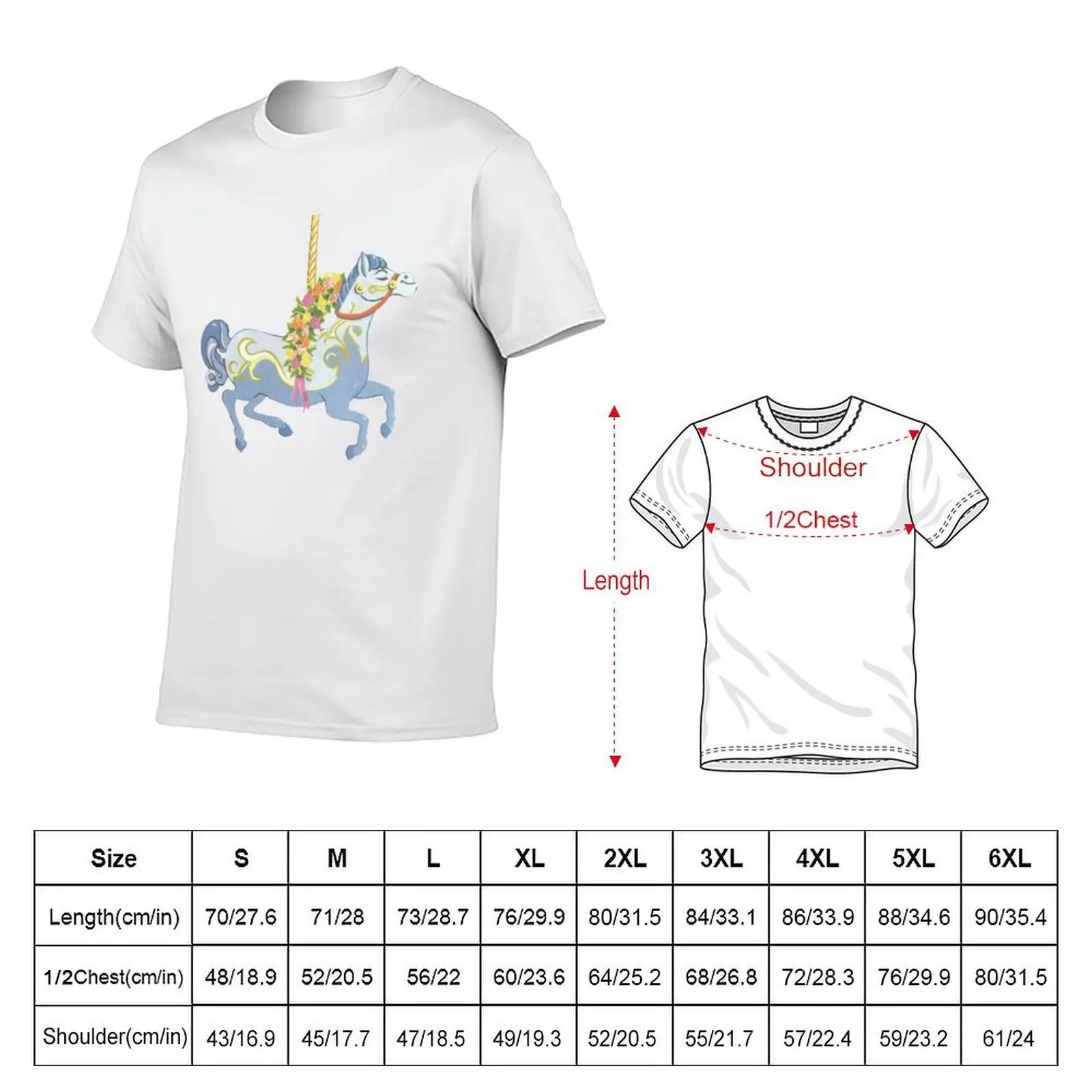 Jolly Holiday Carousel T-Shirt football t shirt sports fans tee shirts for men