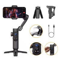 AOCHUAN Professional Gimbal Stabilizer 3-Axis Smart X Pro for Smartphone Wireless Charging OLED Display LED Light Focus Wheel