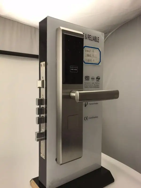 Smart Keyless QR Code Door Lock, 60mm Backset ANSI Mortise Cylinder Lock for Hotel Scanning Entry