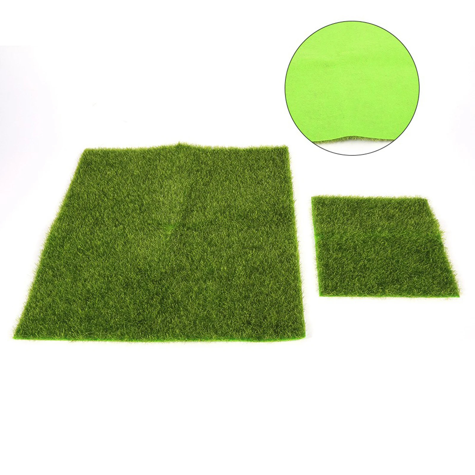 Césped Artificial Sintético en 2 Tamaños, Tapete de Césped para Jardín, Micro Paisaje, Adorno Decorativo para el Hogar