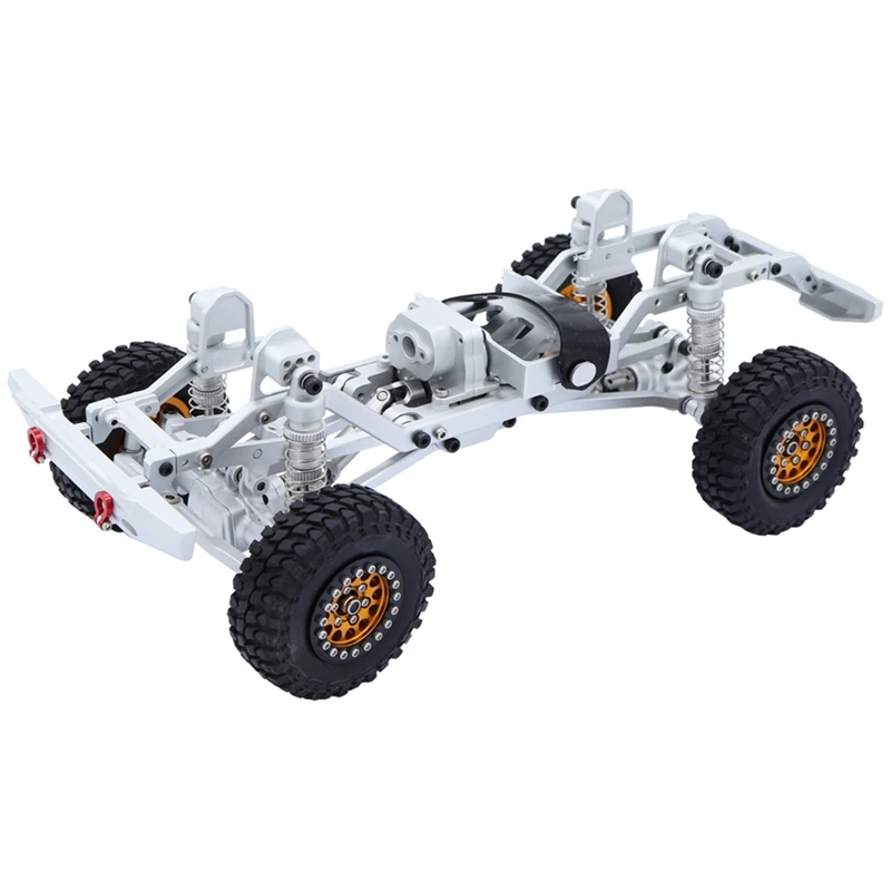 Metallmontierter Rahmen-Chassis-Kit für TRX4M TRX4-M Defender 1/18 RC Crawler Car Upgrade Ersatzteile, Silber