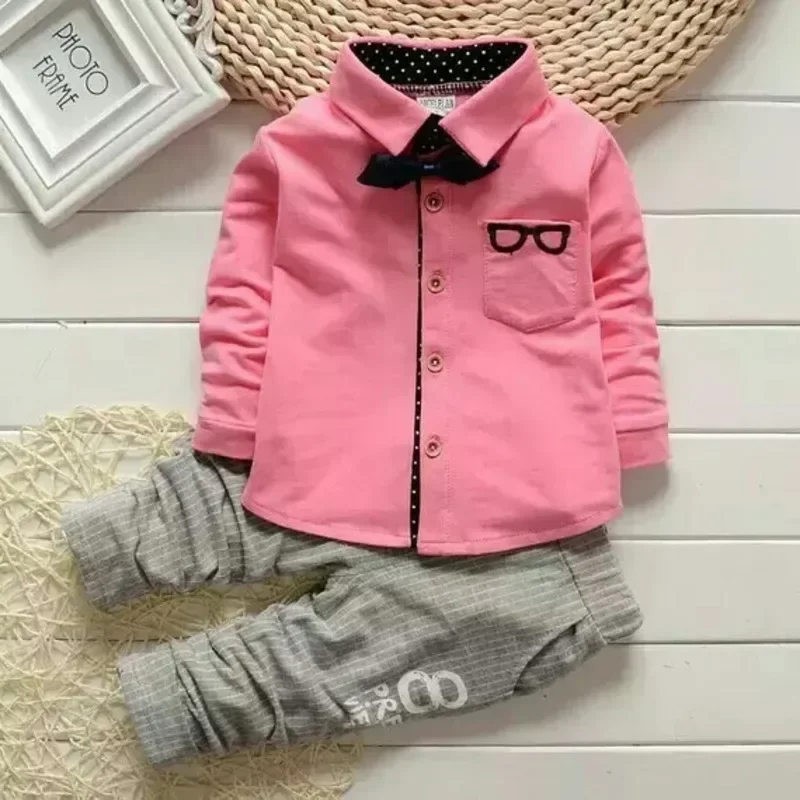 

New Spring Autumn Fashion Baby Clothes Suit Children Shirt Pants 2Pcs/Sets Kids Boys Clothing Toddler Costume Infant Tracksuits