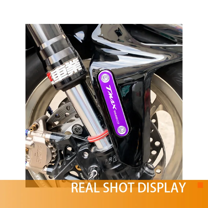 

Motorcycle Front Axle Copper Plate Decorative Cover Accessory For Yamaha TMAX 560 TMAX530 SX/DX TMAX560 TECH 2020-2024 2023 2022