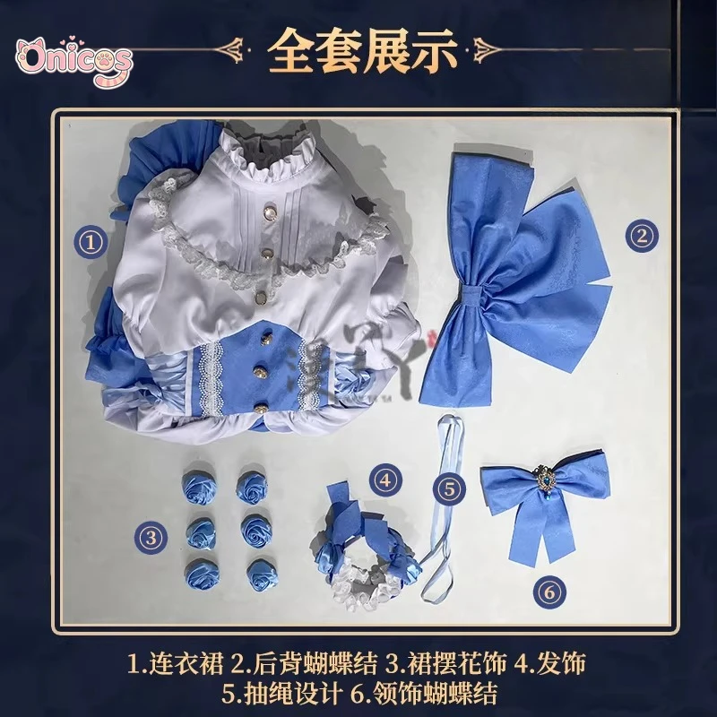 

Костюм для косплея Рем из Re:ZERO - Starting Life in Another World - многослойная пышная юбка в стиле Лолита Onicos