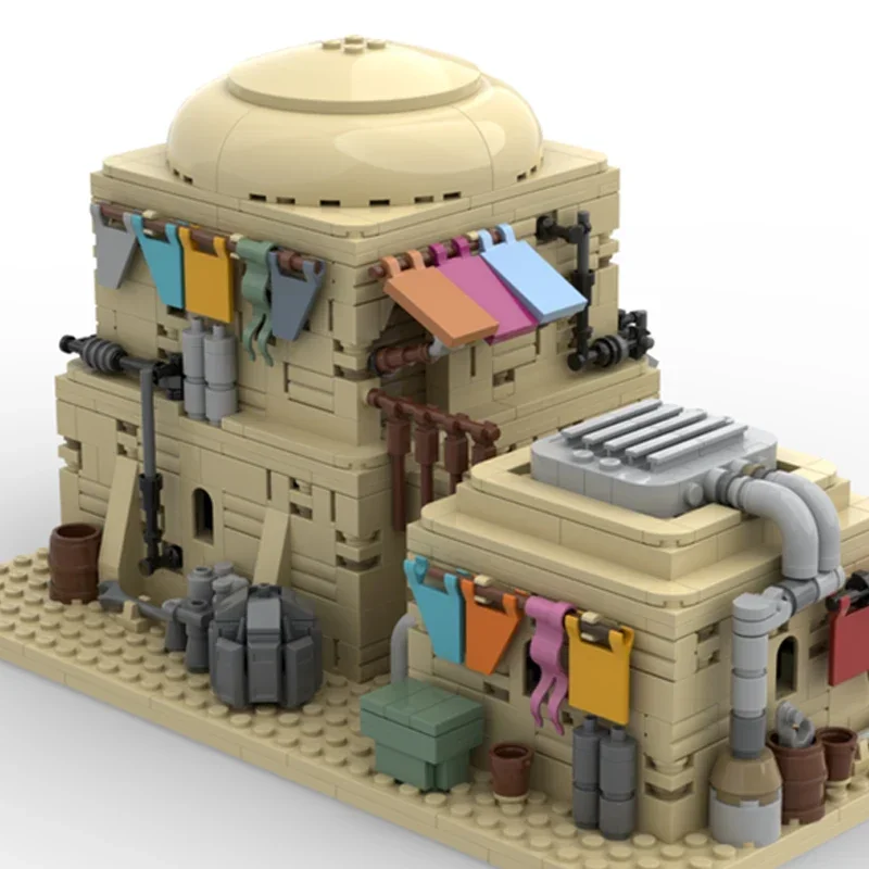 Star Movie Modello Moc Mattoni da costruzione Desert House Versione colorata Tecnologia Blocchi modulari Regalo Giocattolo di Natale Set fai da te Assemblaggio