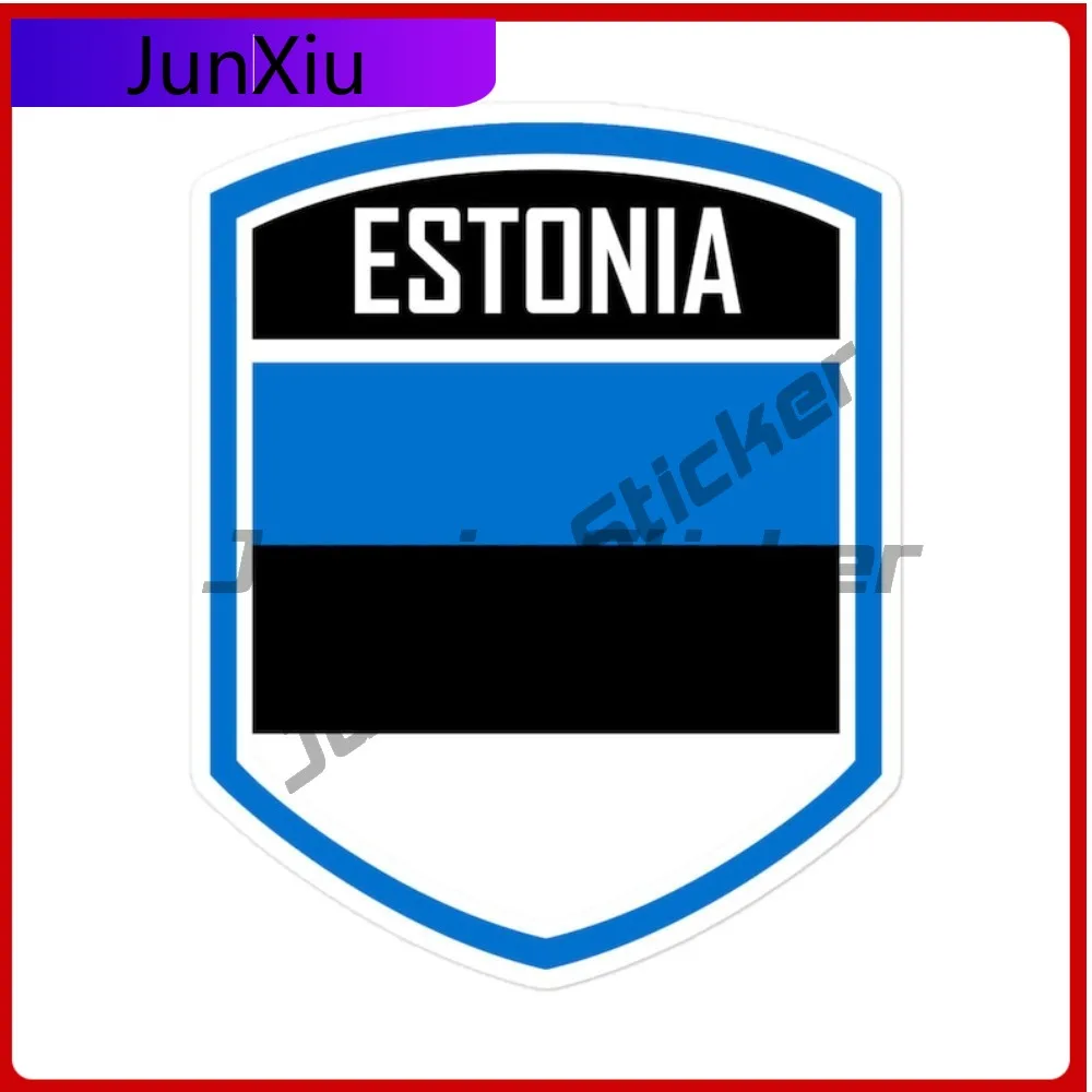 

Estonia Flag Emblem Stylish Fashionable Printed Stickers Waterproof Vinyl Decal and Anti Scratch Protection for Camper