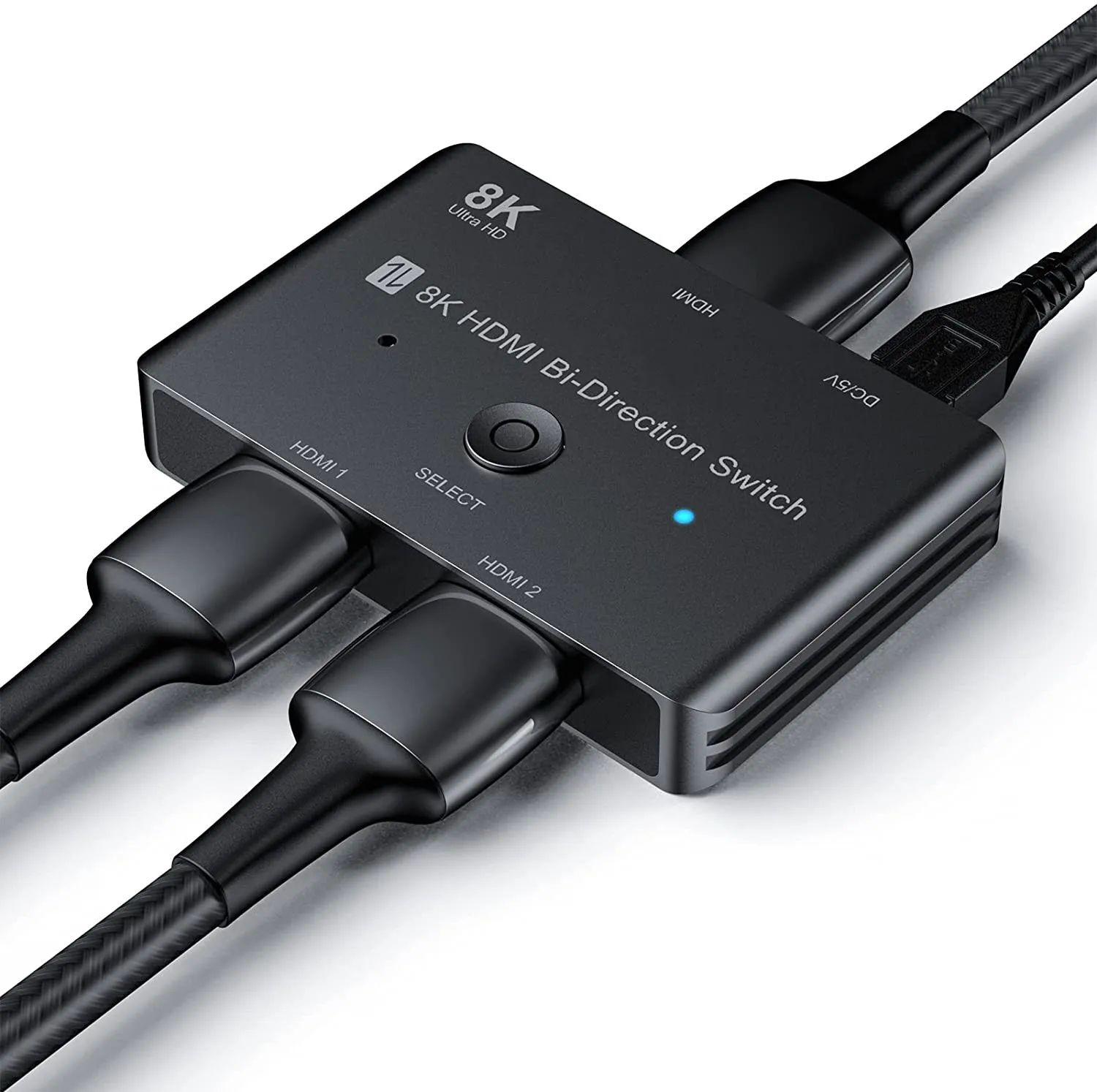 Répartiteur compatible HDMI pour Xbox, commutateur bidirectionnel 120, 2 en 1, 1 en 2 sorties, 8K à 60Hz, 4K à 2.1Hz, 48Gbps