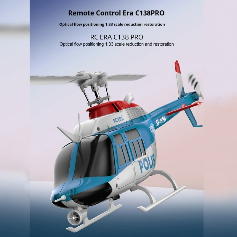 

RC ERA C138 PRO 6-канальный однолопастной вертолет RTF 6-осевой гироскоп с оптической высотой потока, готовый к полете для взрослых, начинающих