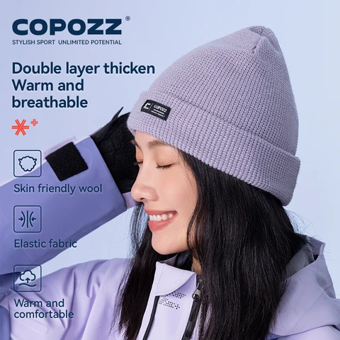 COPOZZ Зимняя шерстяная шапка