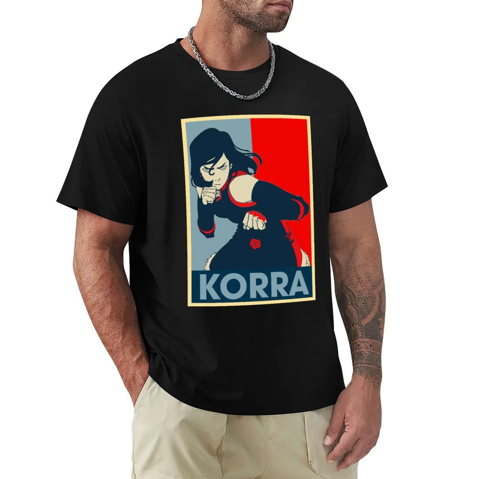 The Legend of Korra Anime Korra Art T-Shirt Thanksgiving Day Tee Top