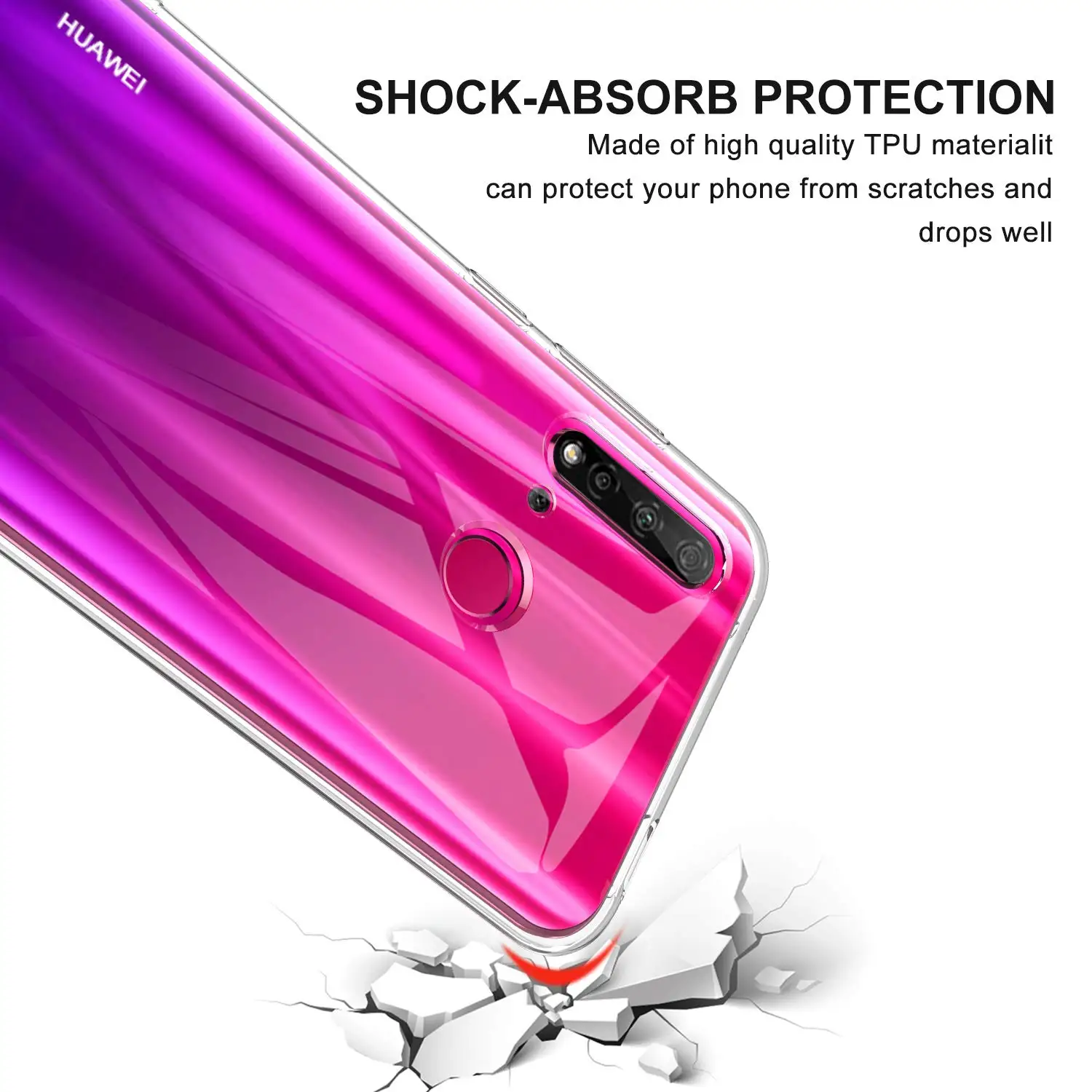 Original Clear Phone Cover Case for Huawei Nova 5 5i Pro 5T 5z Soft Silicone Transparent TPU Shell Nova5 T Nova5i Nova5Pro 5Pro