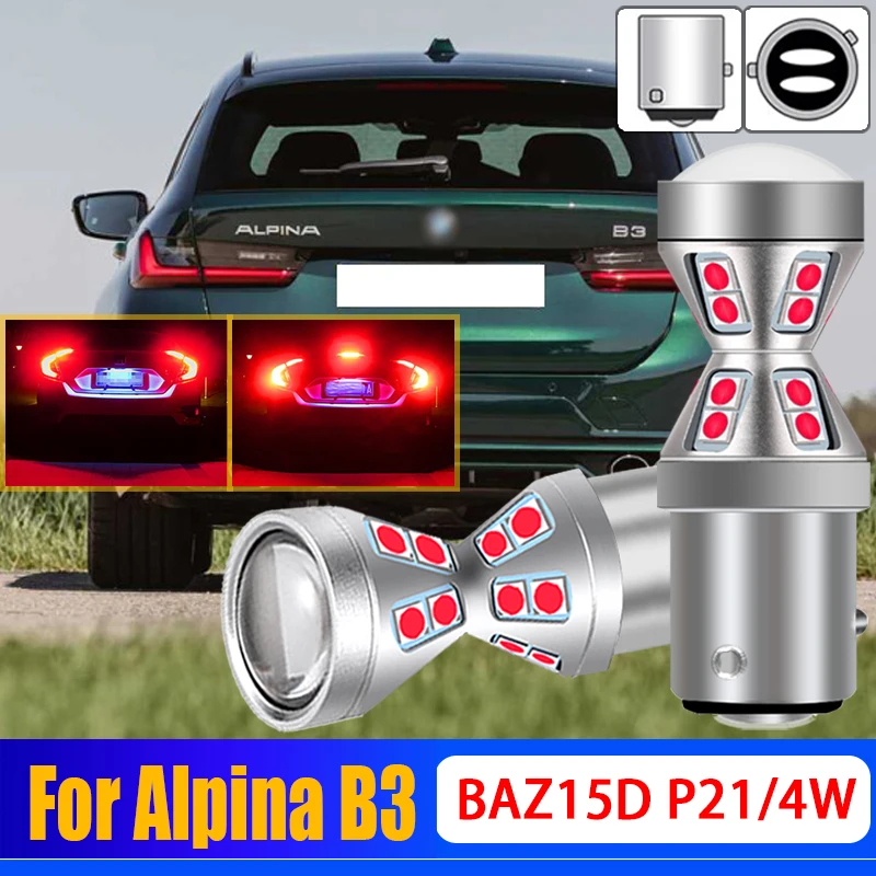 2Pcs P21/4W 566 LED Tail Stop Brake Light Bulbs BAZ15d Lamps For Alpina B3 3.4 S 3.3 AWD 1999 2000 2001 2002 2003 2004 2005 2006