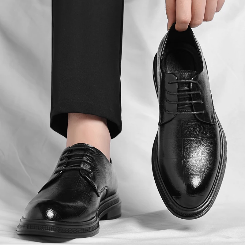 

,2025 Casual Business Pointed-toe Luxury Party Shoes, Men's Designer Shoes, Men's Leather Dress Shoes Men's Formal Social Shoes