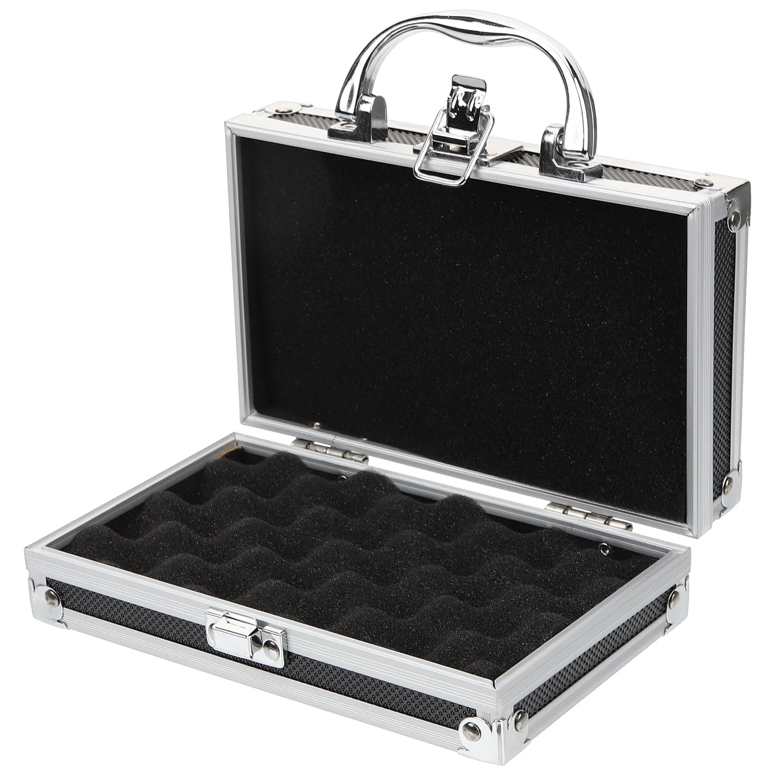 

Aluminium Alloy Tool Box Portable Multi-Function Toolbox Organizer Large Capacity Storage Case for Tools Clamps Screws