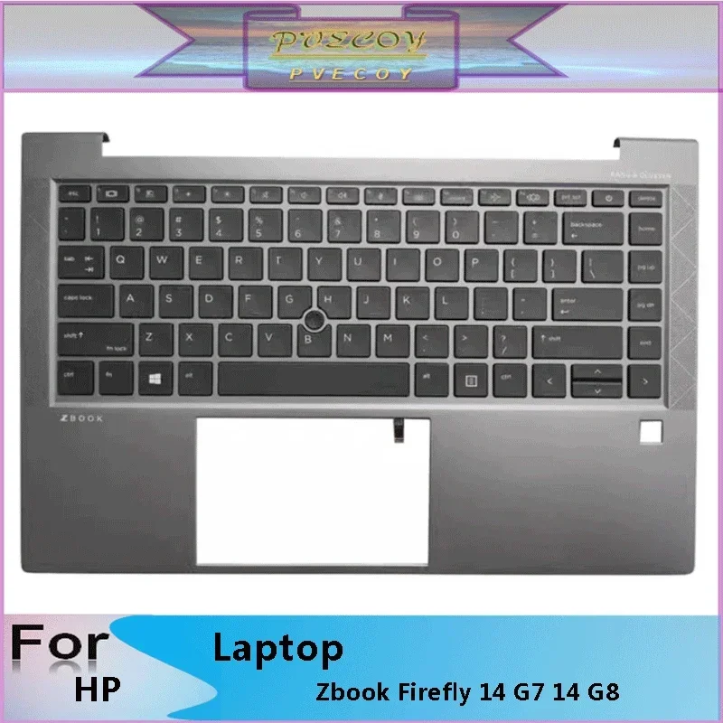 

New Original For HP Zbook Firefly 14 G7 14 G8 Laptop Palmrest Case Keyboard US English Version Upper Cover