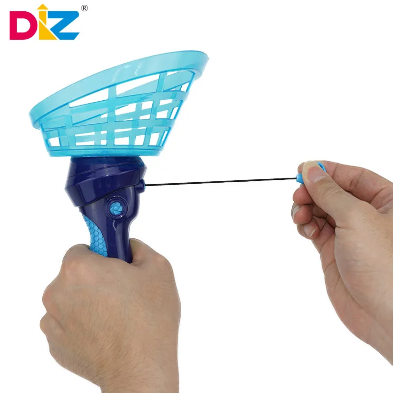 Flying Saucer Disc Launcher Kids Flying Toys Pull String UFO Throw Catch Outdoor Sport Propeller Children Toys Gift For Boy Girl