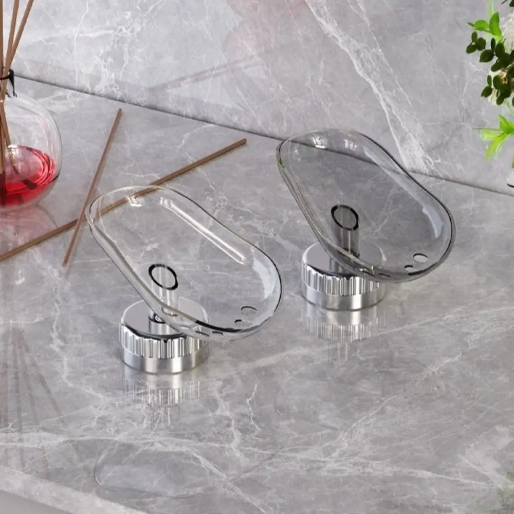 

Suction Cup Tray Self-draining Soap Box Plastic Portable Bathroom Soap Dish Punch-free Drying Rack Shower Soap Holder Toilet