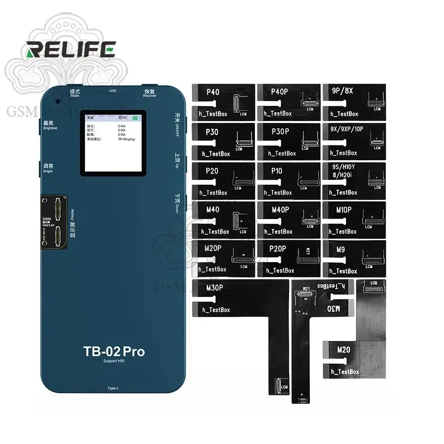 

RELIFE TB-02 Pro HW Screen Board Tester Display Touch Repair Test Box for HW P10 P20 P20P P30 P40 Mate9 Mate10 Pro Mate20 Mate30