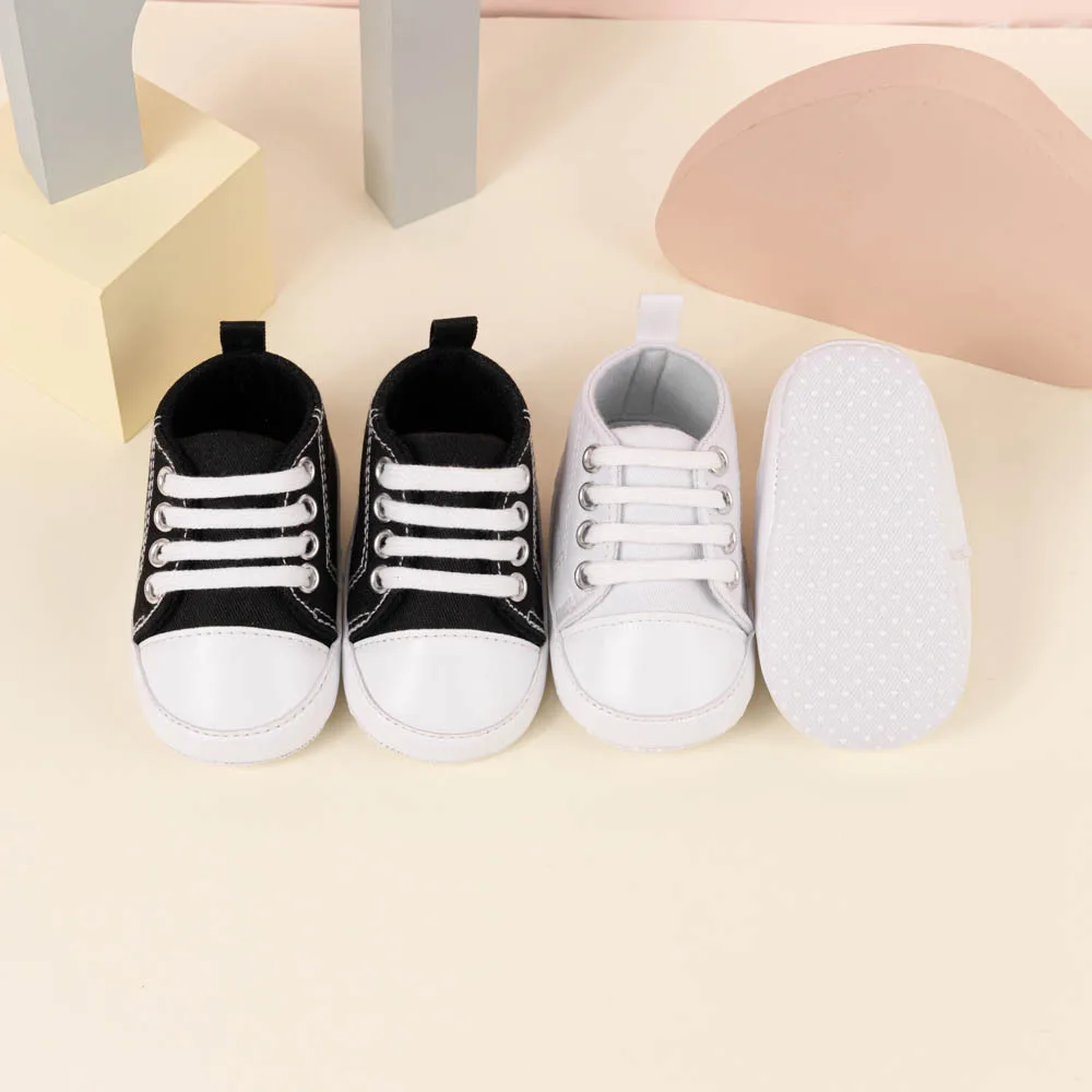 

Baby Canvas Sneakers Classic Stripes Casual Baby Boy Girl Shoes Anti-slip Soft First Walkers Infant Baby Unisex Shoes