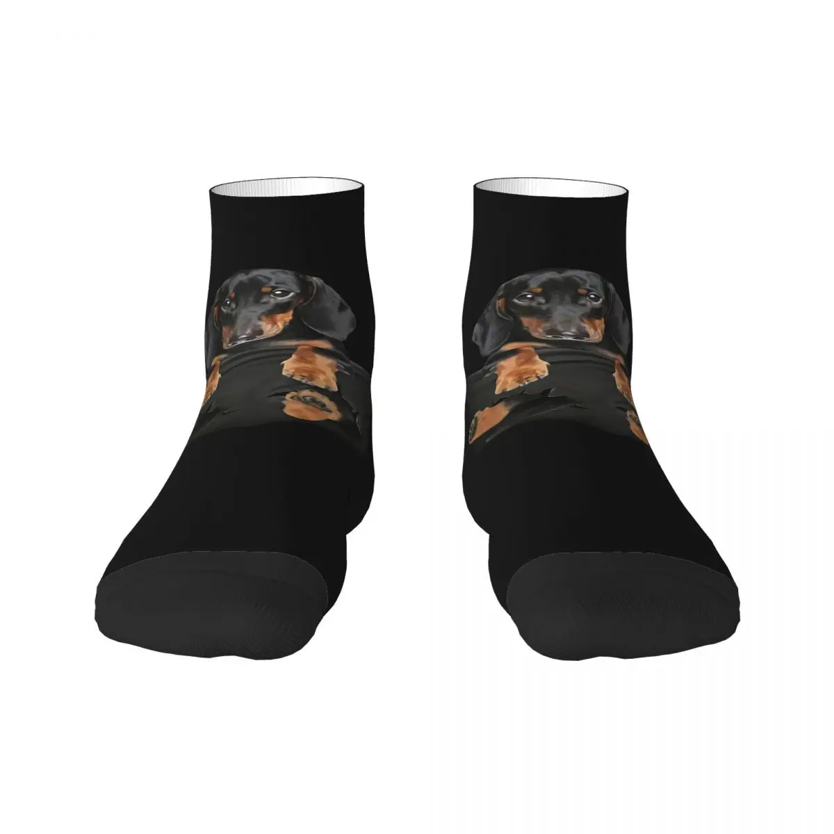 Funny Dachshund Dress Socks Mens Womens Warm Funny Novelty Sausage Badger Wiener Dog Crew Socks