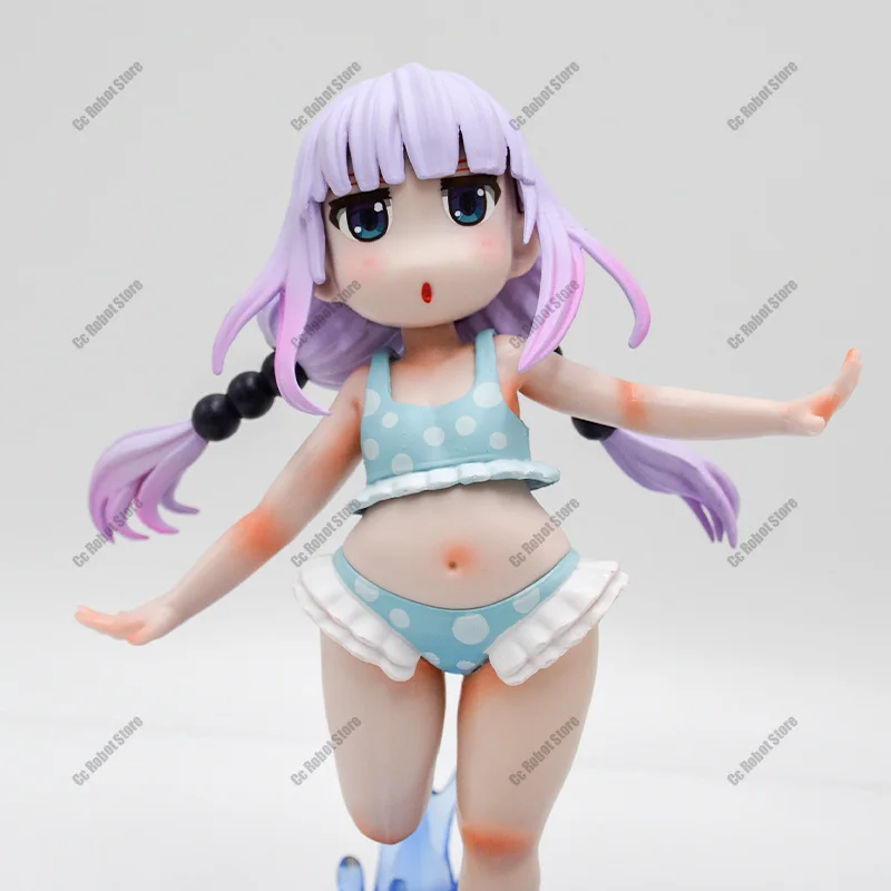 Kobayashi's Dragon Maid Kanna Figure, Sexy Anime Figure, Cheerful Beach Swimsuit, Doll, 20 Cm Gift view 6