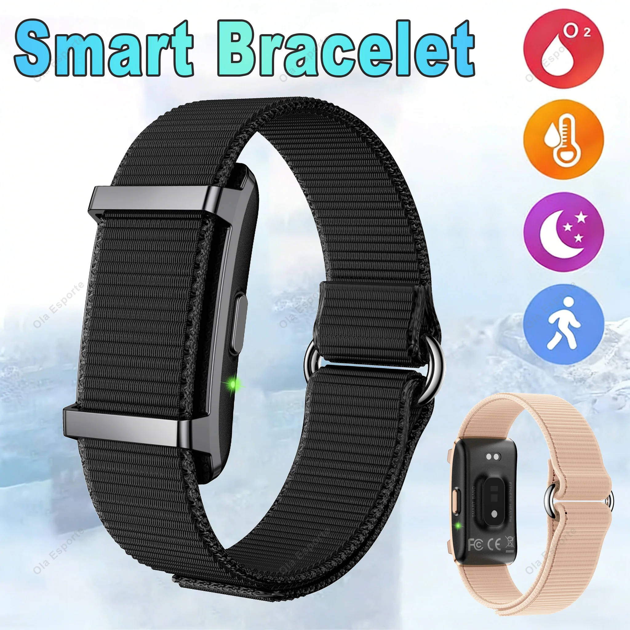 

No Screen Smart Watch Outdoors Sport Fitness Tracker Smart Bracelet 2026 New Men Women 1ATM Waterproof Smart Band For Andrio IOS