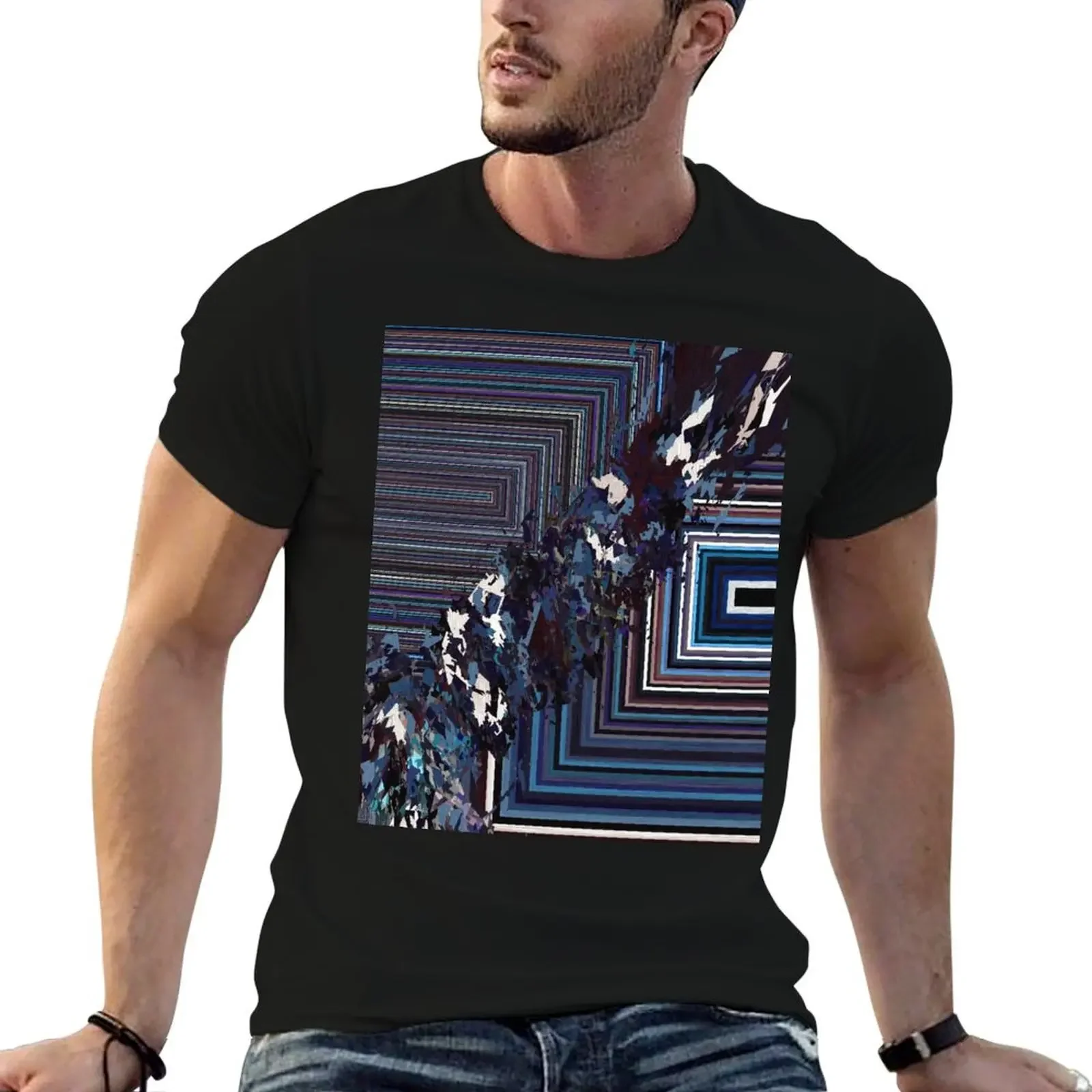 Almost Simple Rectangular Spirals T-Shirt anime clothes customs mens graphic t-shirts pack