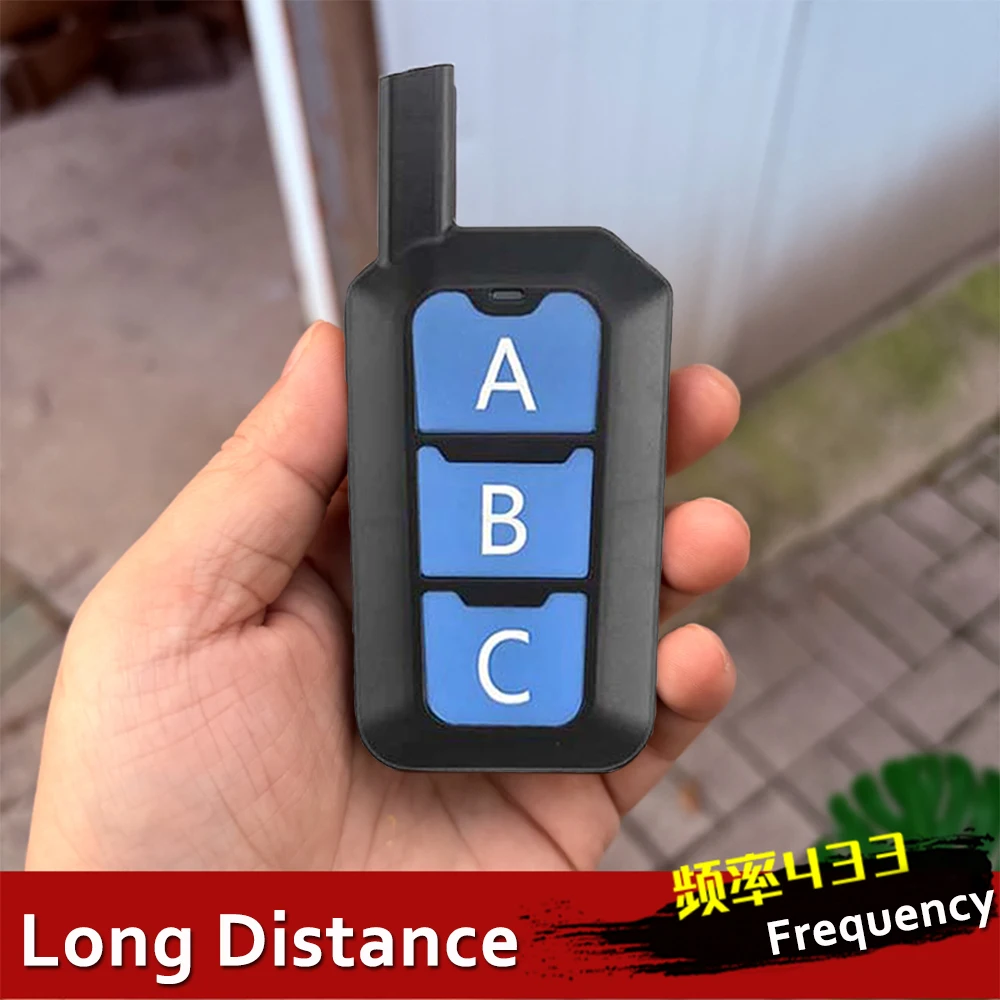 

433 Mhz Remote Control Long-Distance , Cloned 433MHz, Oversized Button Version, Suitable for Garage Doors, Barrier Gates