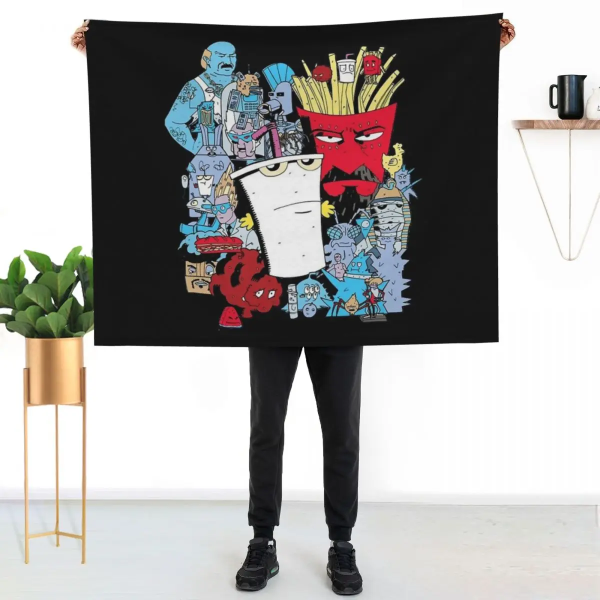 

Aqua Teen Hunger Force Throw Blanket Lightweight Warm Blanket for Travel Camping