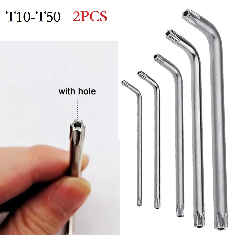 2pcs Double-End 2-Way Mini Torx Screwdrivers Chrome Vanadium Steel Spanner Wrench Tool T30 T20 T25 T10 T15 Hand Tool Accessories