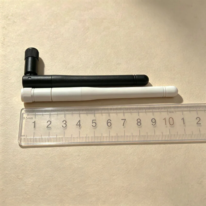 11cm Foldable Rubber Rod Antenna 3dBi Dual Band 2.4G 5G 5.8G SMA Interface External WiFi Bluetooth Router Signal Booster Aerial