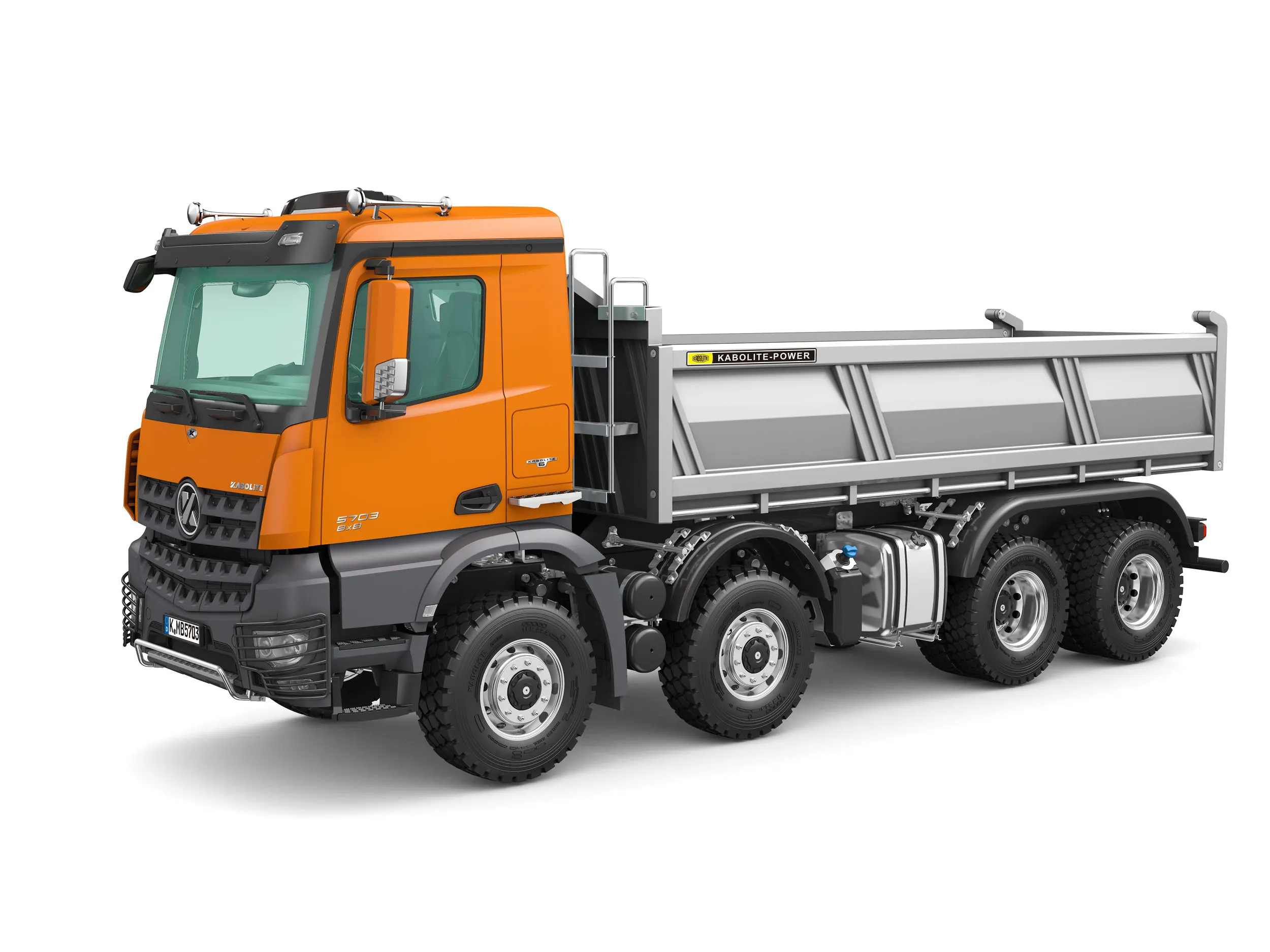 

New RTR 1/14 Kabolite 8×8 RC Radio Control Dump Truck Dumper Tipper Car with Lights Sounds System Model Adult GiftsToys