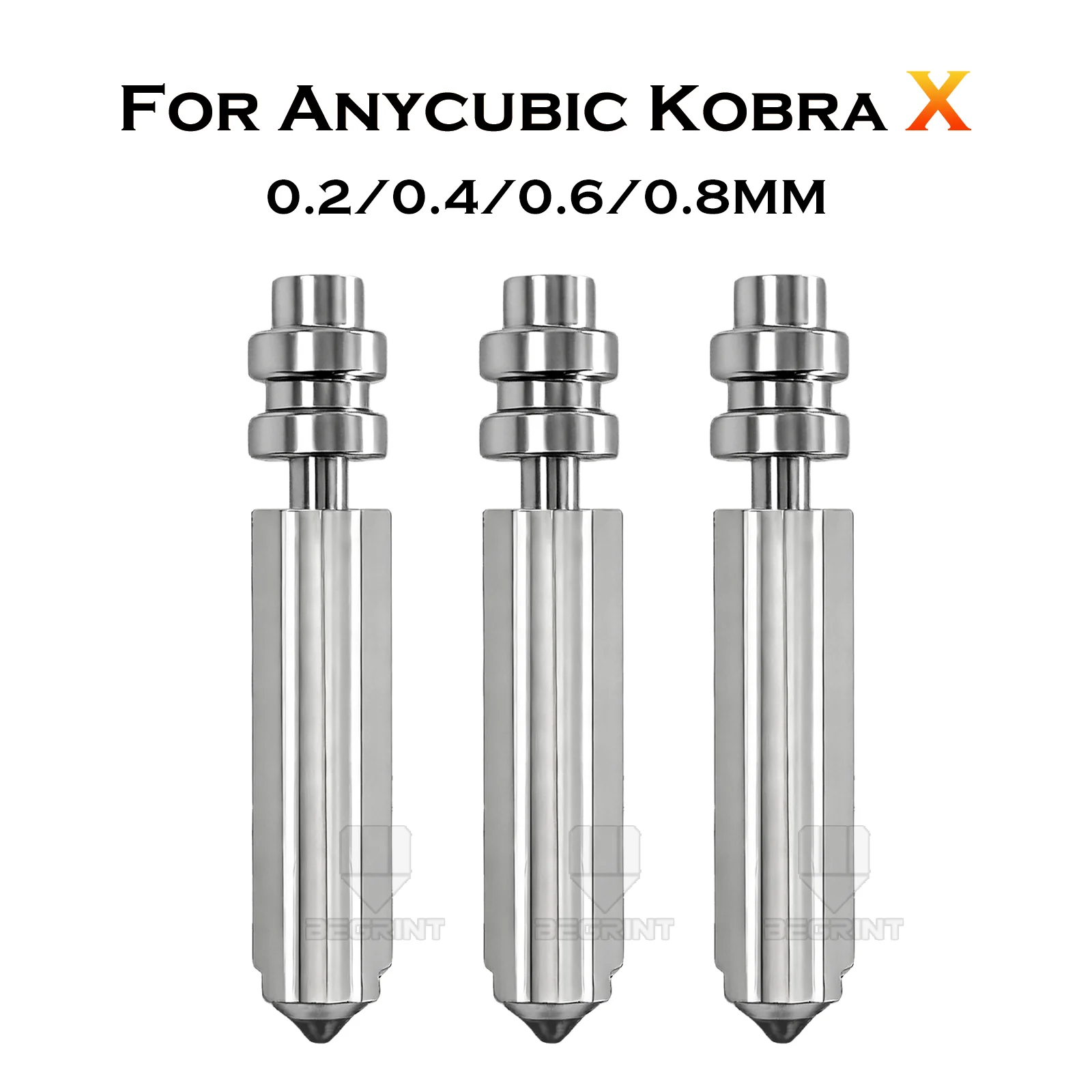 

Bimetallic nozzle For Anycubic Kobra X Hot end Nozzles KX Hardened Steel Nozzle Heat-resistant 300℃ Fit For KobraX 3D Printer