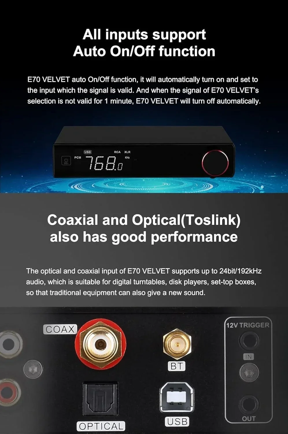 

Заводская цена Bluetooth 5.1 LDAC Hi-Res XU316 32 бит/768 кГц DSD512 с входами BT/USB/Coax/Opt, RCA/XLR, Hi-Fi стерео ЦАП