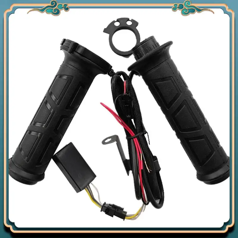 

A54P-1 пара 7/8 мотоциклетный руль с подогревом, электрические горячие ручки, 12 В, грелка для ручек, 22 мм, регулируемая температура, аксессуары для мотоциклов