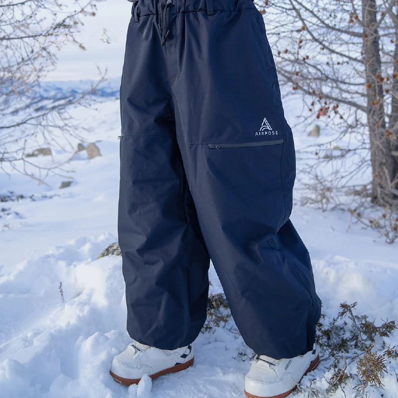 New 2024 Winter Snow Pants Snowfield Sport Adding Cotton Women Overalls Pro Waterproof Windproof Men Ski Pants Warm Tracksuit