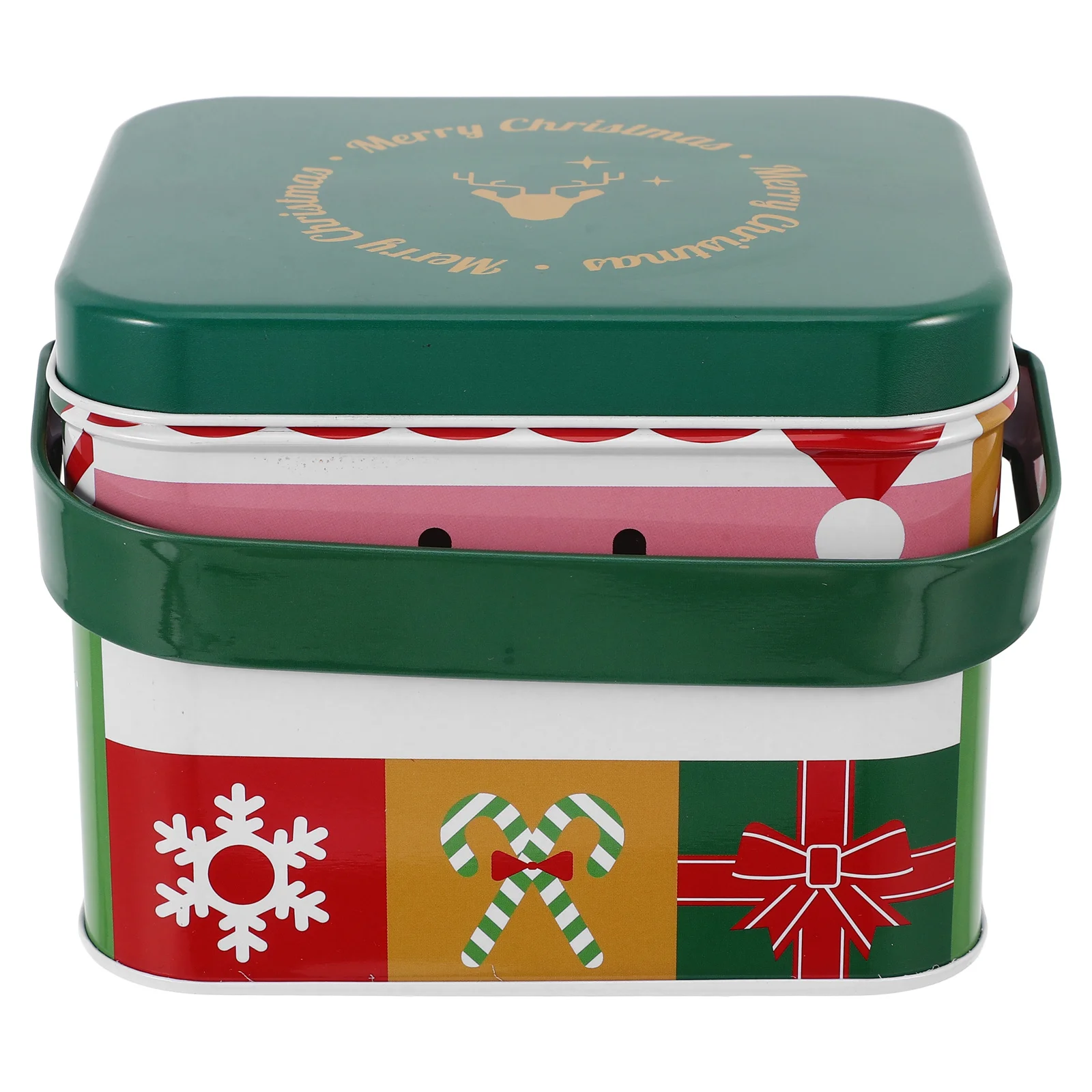 

Small Christmas Cookie Tins Metal Tin Boxes For Holiday Candy Storage Tea Baking Supplies Airtight Treat Jar Gift