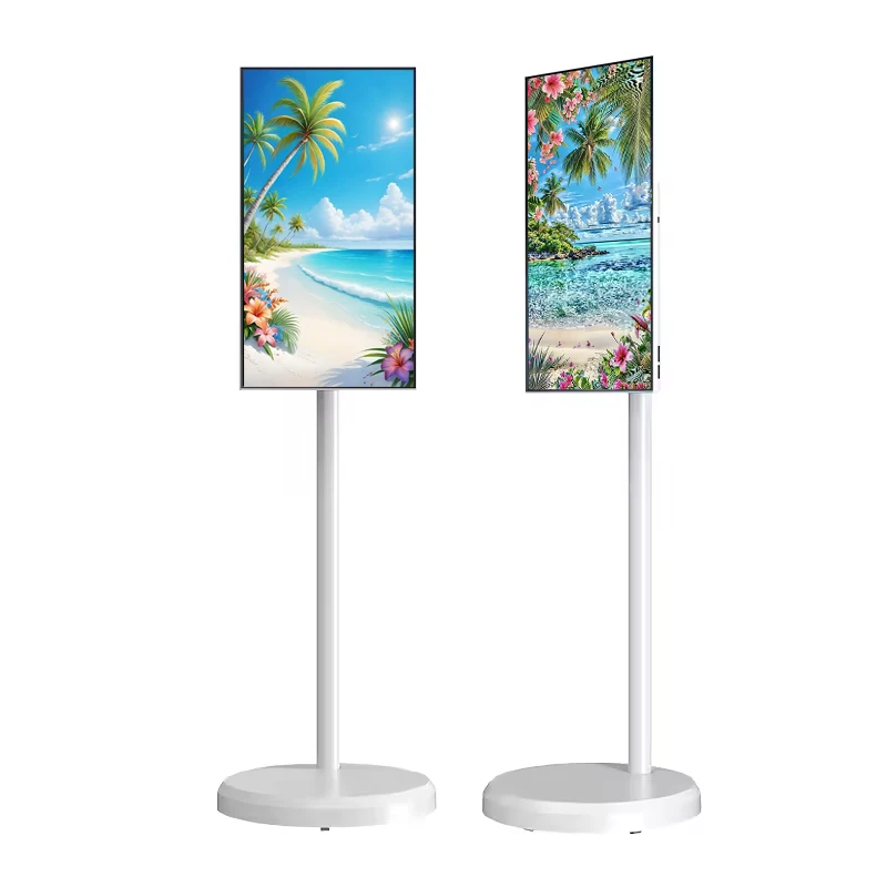 

Wholesale 32\" Smart TV 4K Portable Android Touch Screen with Wheels Movable Indoor Wireless TV on Wheels OEM Supplier