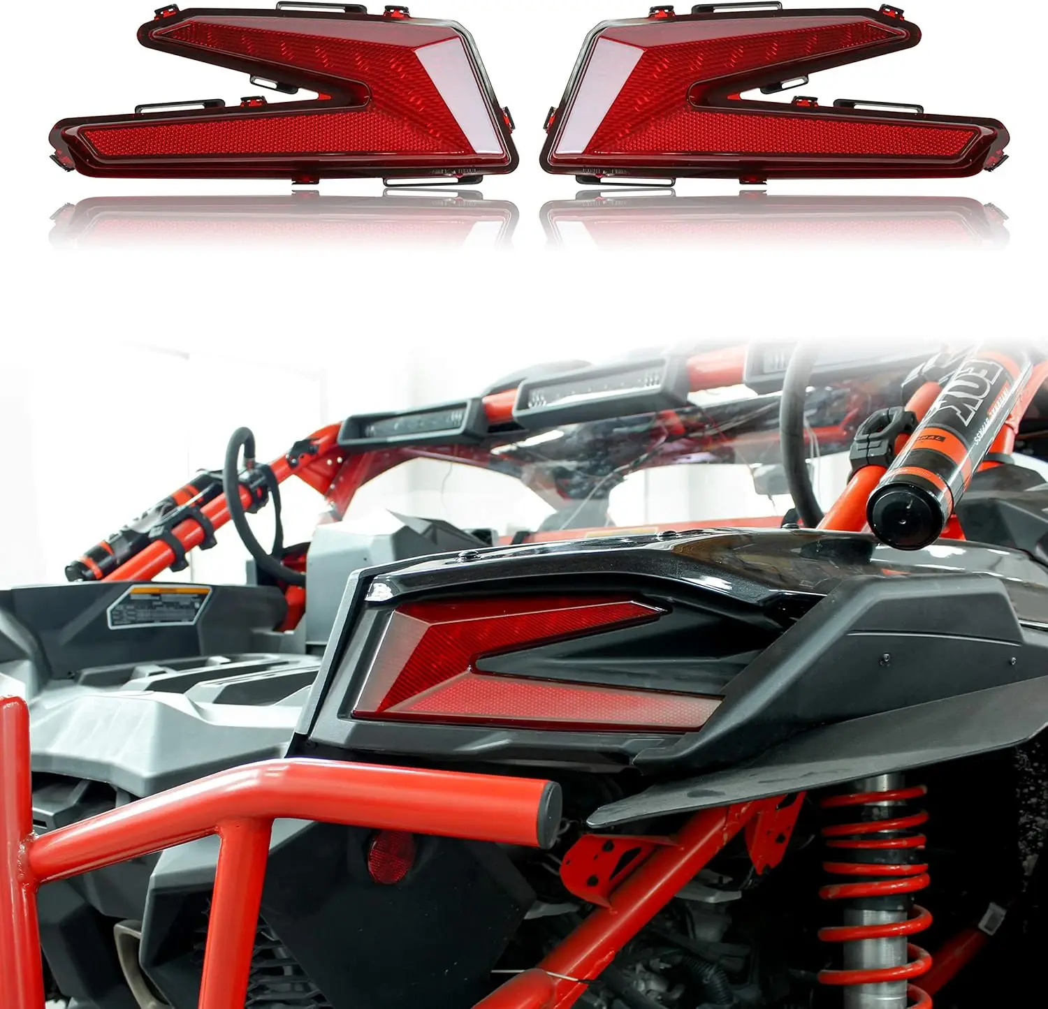

LED Tail Lights for Can-Am X3 2017-2025, Red Brake Stop Lights (2PCS, #710004744)
