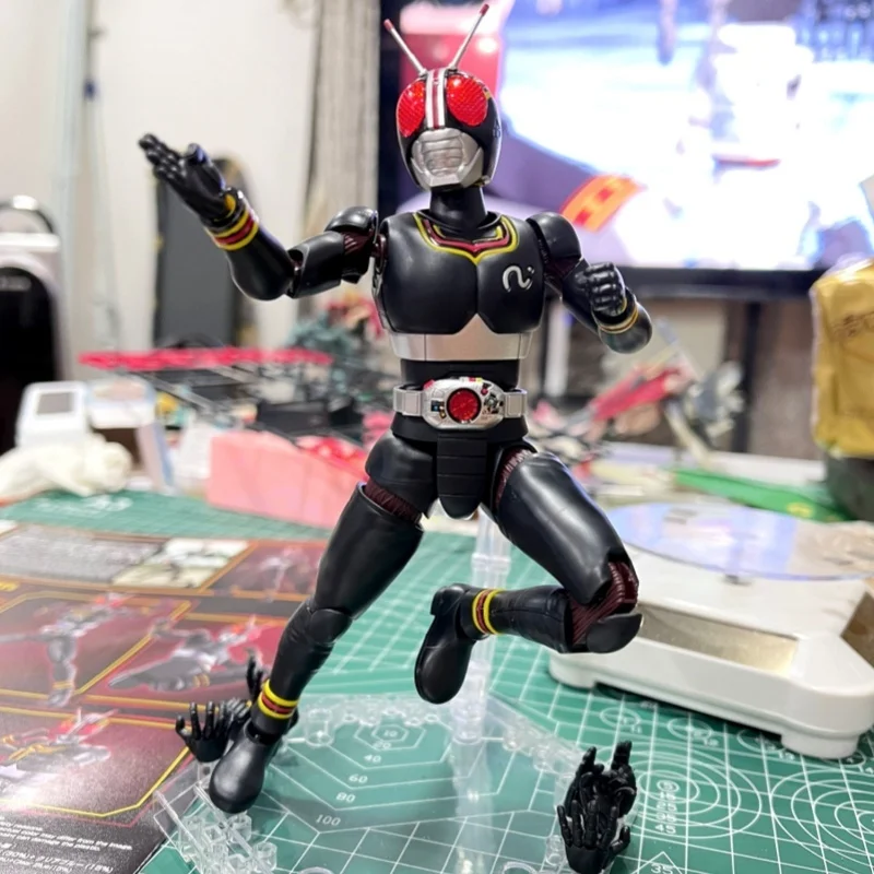 Bandai Original Figure-rise Standard Frs Masked Rider Black Kamen Rider Mask Black Action Figures Model Toy Gift
