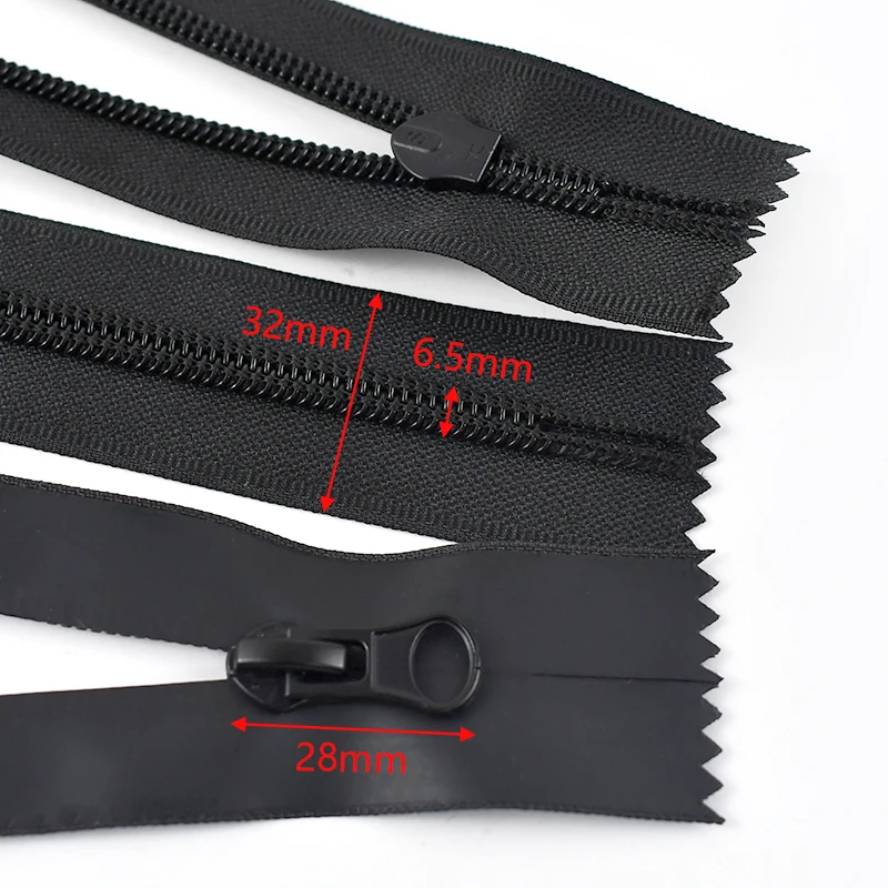 1/2/3/5Pcs Meetee 5# Waterproof Zipper Close End Nylon Zippers 15/18/20cm Decorative Zip Repair Kit Clothes Jacket Sew Accessory