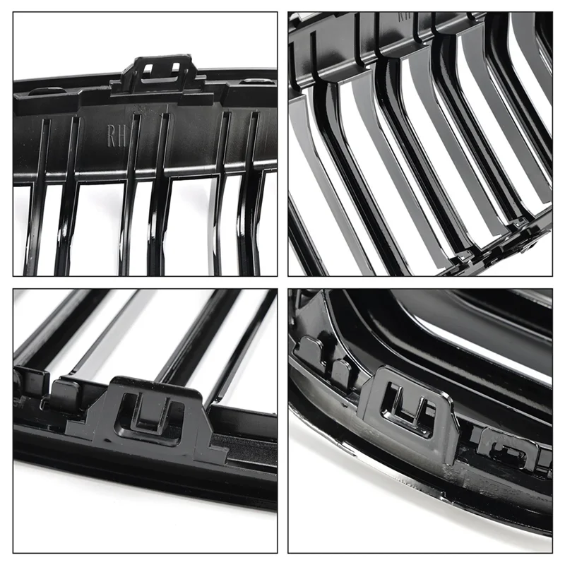 

Передняя решетка радиатора почек черного цвета глянцевого цвета — 2 шт., подходит для BMW 2 серии F45 F46 2018-2021 гг.