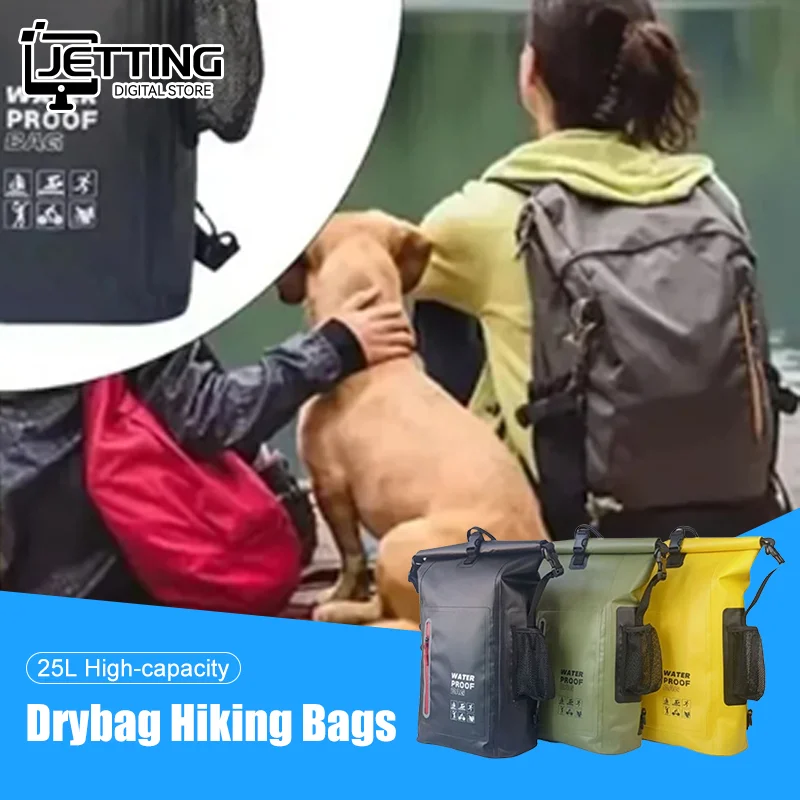 

25L Outdoor Waterproof Backpack High-capacity Drybag Hiking Bags Back Pack Large Capacity Camping Bag Edc Travel Bag for Men