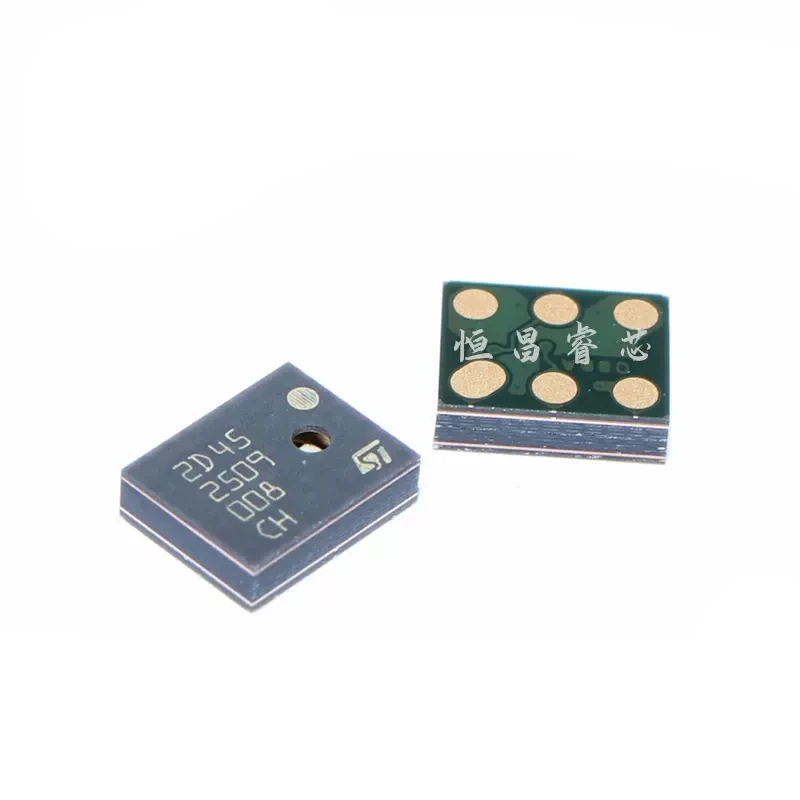 5PCS MP45DT02 MP45DT02TR silkscreen 2D45 new original 6HLGA digital microphone chip
