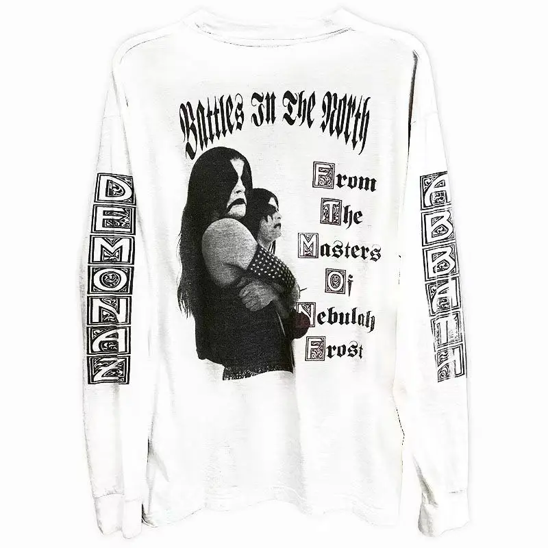 

Graphic T-shirt Men Women Vintage Top Hip Hop Streetwear Oversized Tshirt Long Sleeve Casual Clothing Winter Fashion Trendy Tee