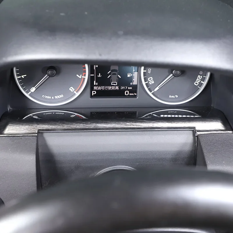 

Декоративные наклейки на нижнюю панель приборной панели из АБС-пластика под черное дерево для Land Rover Discovery 4 LR4 2010-2016, аксессуары для интерьера автомобиля