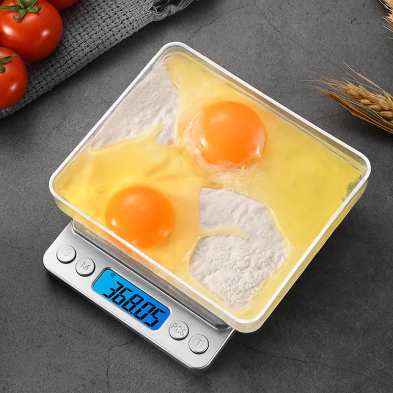 Stainless Steel Kitchen Scale Electronic Scale Gram Scale Baking Scale High Precision 0.01g Accurate Balance Small Food Scale