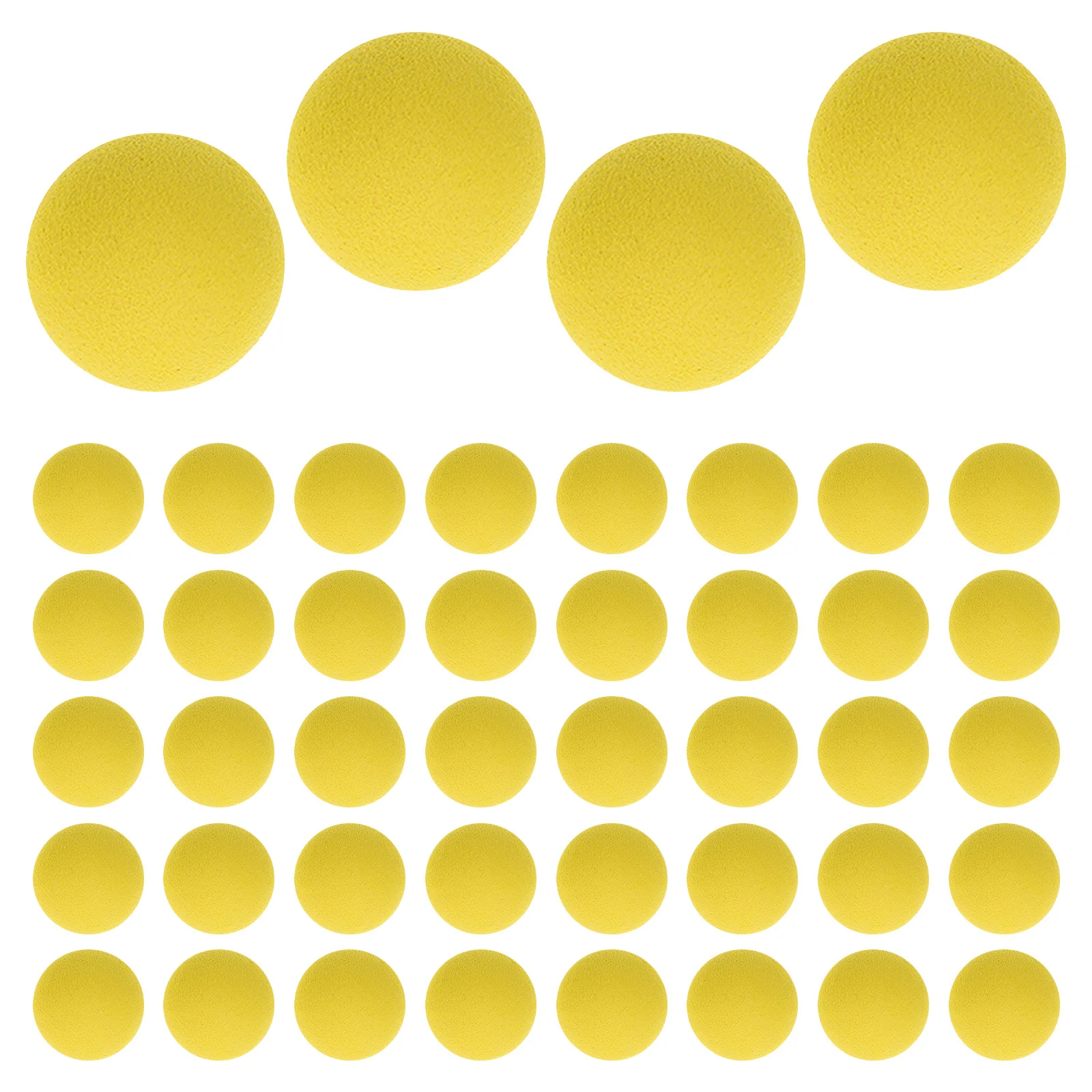 

50Pcs Soft Sponge Balls 2Cm Yellow Eva Foam Lightweight Refill for Blaster Launcher Game Training Shooting Carnival Activity Kit