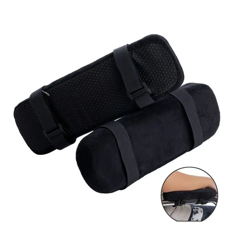 

1PC black single office chair parts armrest Office Chair Armrest Pad Elbow Pillow Armrest memory foam armrest cover Home office